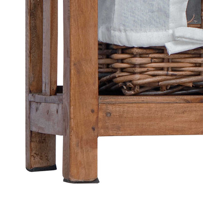 Bijzettafel Bruin Massief mahoniehout