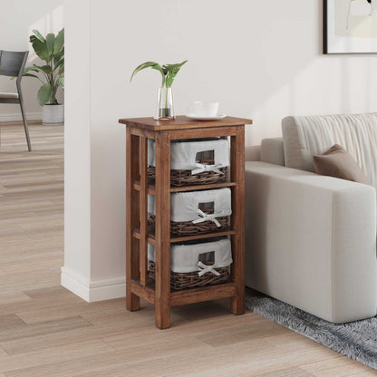 Bijzettafel Bruin Massief mahoniehout