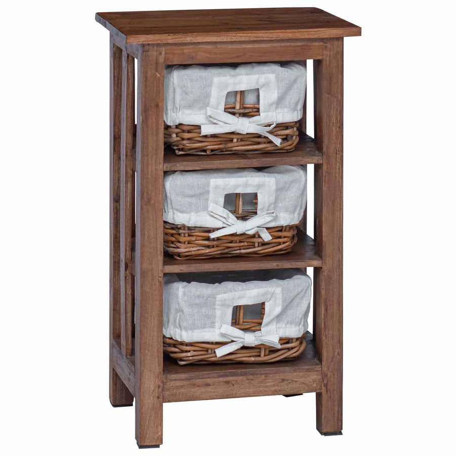 Bijzettafel Bruin Massief mahoniehout