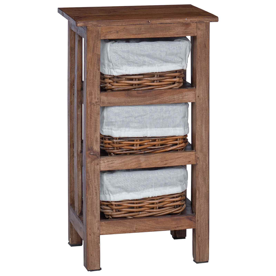 Bijzettafel Bruin Massief mahoniehout