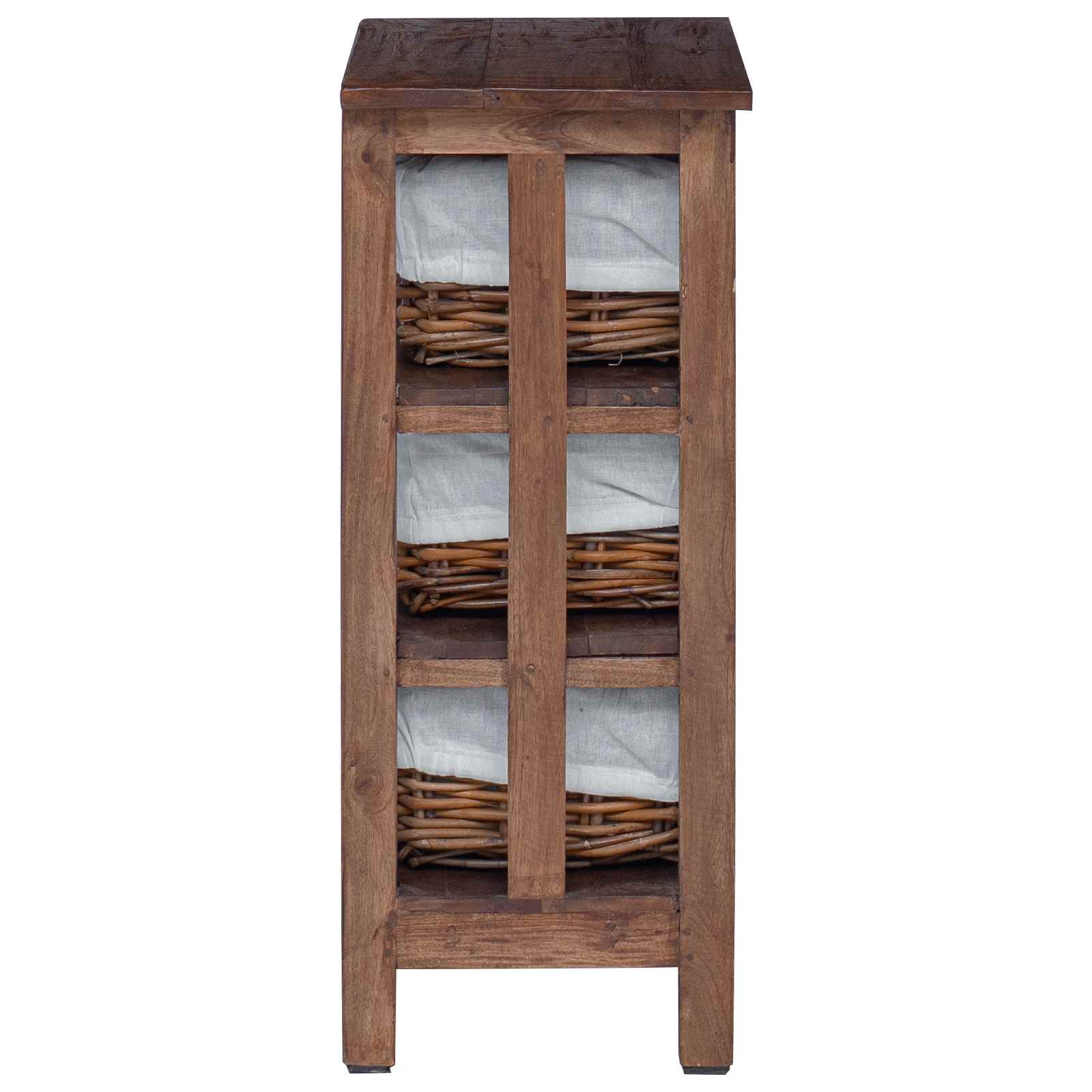 Bijzettafel Bruin Massief mahoniehout
