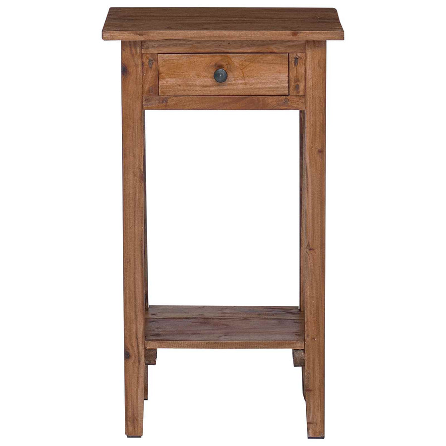 Plantenstandaard met lade Bruin 34 x 25 x 52 cm Mahoniehout