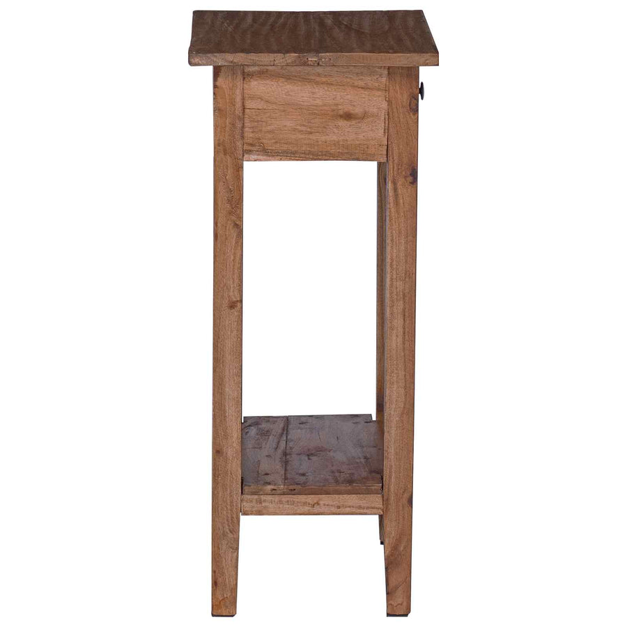 Plantenstandaard met lade Bruin 34 x 25 x 52 cm Mahoniehout