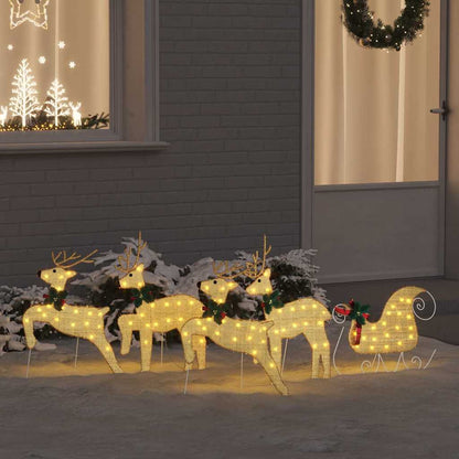 LED Rendieren 5 pcs Goud Stof