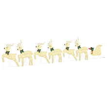 LED Rendieren 7 pcs Goud Stof