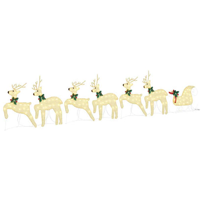 LED Rendieren 7 pcs Goud Stof