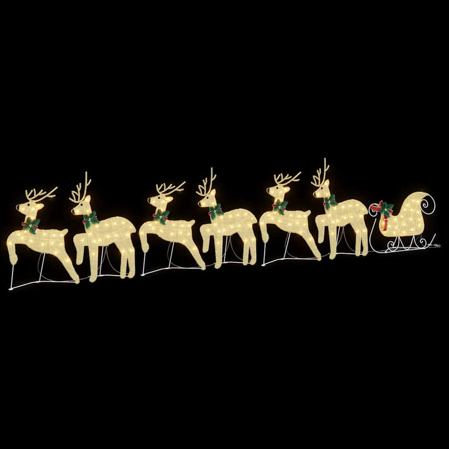 LED Rendieren 7 pcs Goud Stof