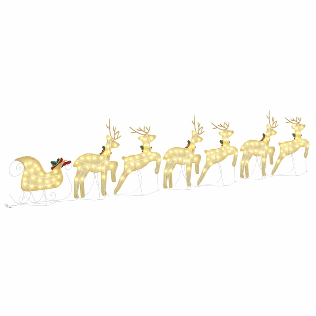 LED Rendieren 7 pcs Goud Stof