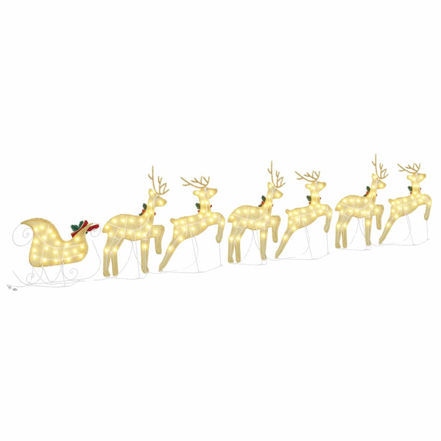 LED Rendieren 7 pcs Goud Stof