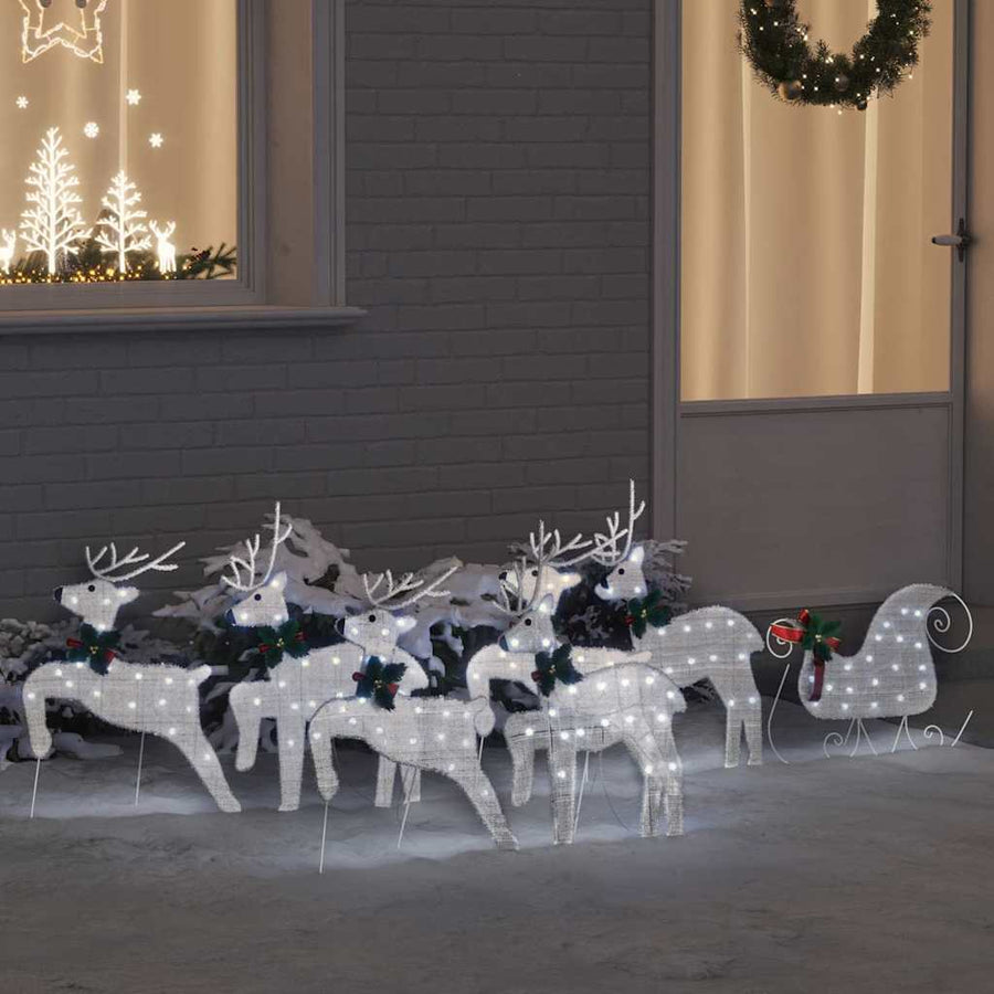 LED Rendieren 7 pcs Zilver Stof