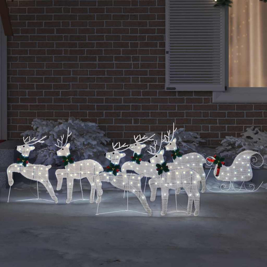 LED Rendieren 7 pcs Zilver Stof