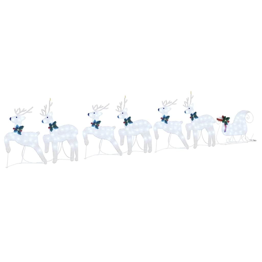 LED Rendieren 7 pcs Zilver Stof