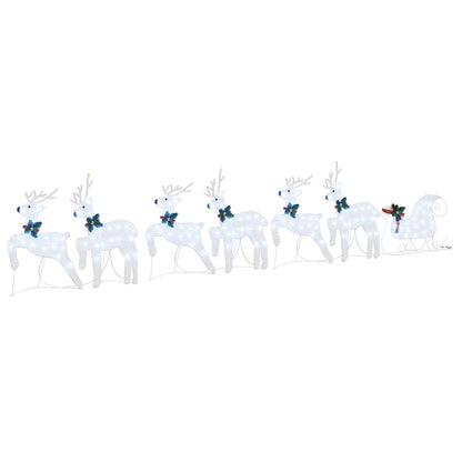 LED Rendieren 7 pcs Zilver Stof