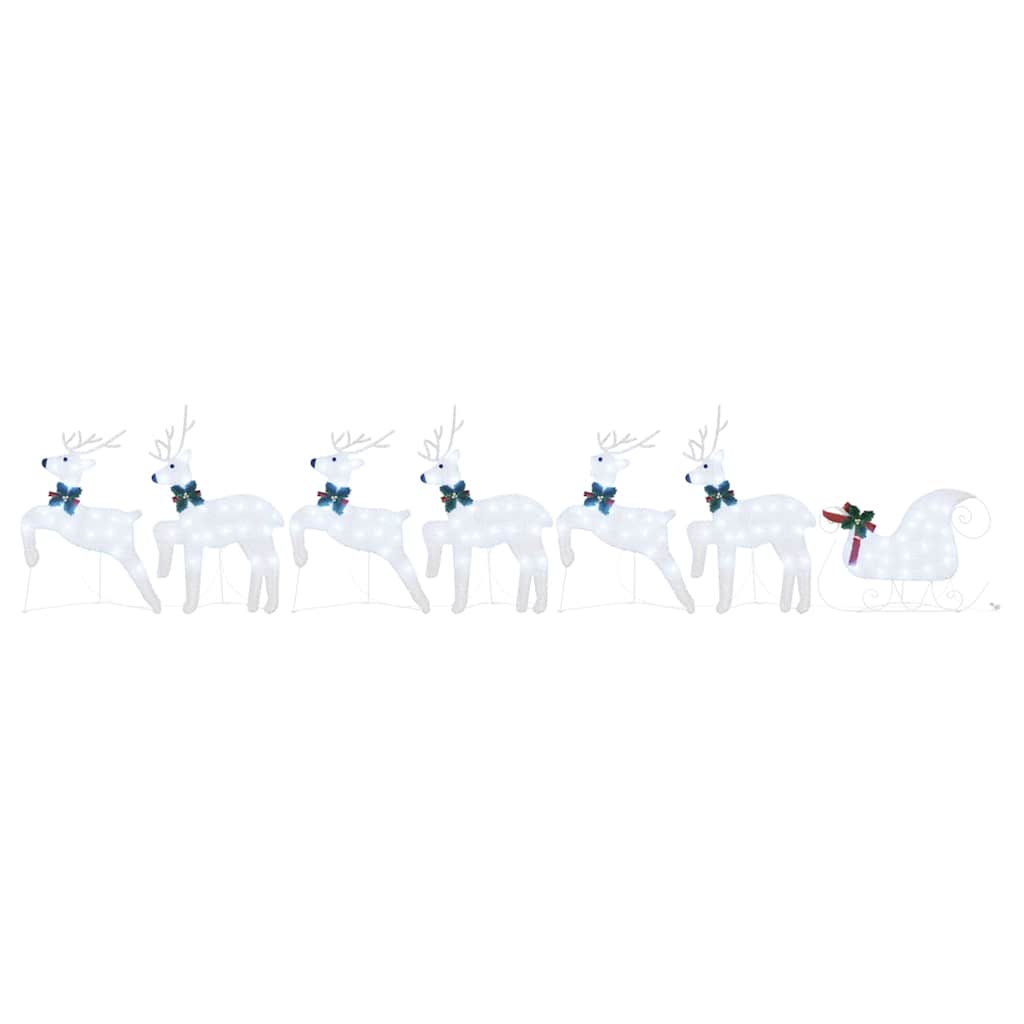 LED Rendieren 7 pcs Zilver Stof