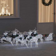 LED rendieren 7 stuks wit stof
