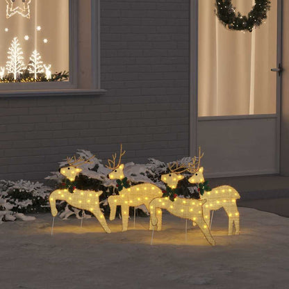 LED Rendieren 4 pcs Goud 45 x 19 x 65 cm Stof