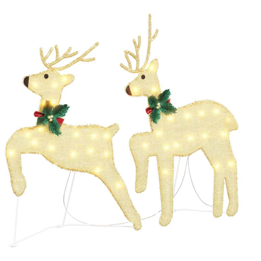 LED Rendieren 4 pcs Goud 45 x 19 x 65 cm Stof