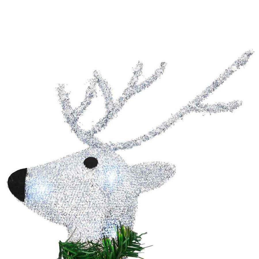 LED Rendieren 4 pcs Zilver 45 x 19 x 65 cm Stof