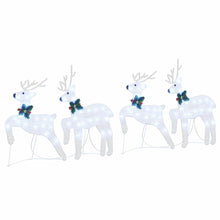LED Rendieren 4 pcs Zilver 45 x 19 x 65 cm Stof