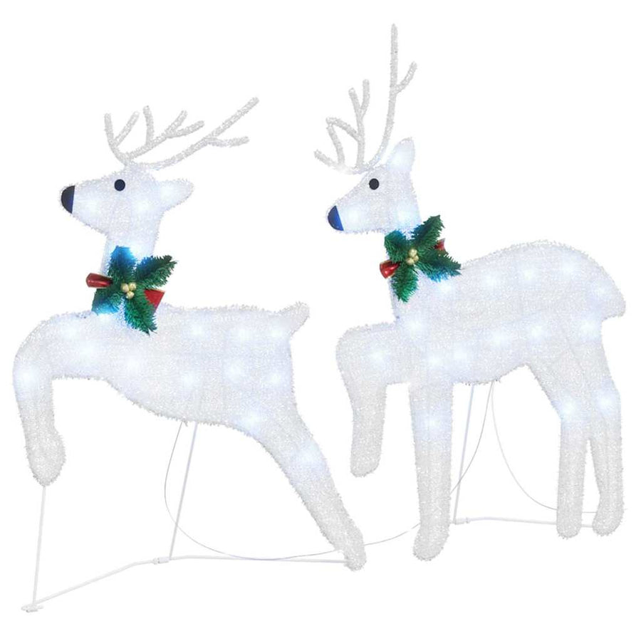 LED Rendieren 4 pcs Zilver 45 x 19 x 65 cm Stof