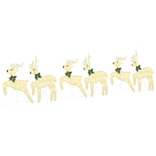 LED Rendieren 6 pcs Goud 45 x 19 x 65 cm Stof