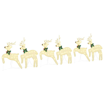 LED Rendieren 6 pcs Goud 45 x 19 x 65 cm Stof