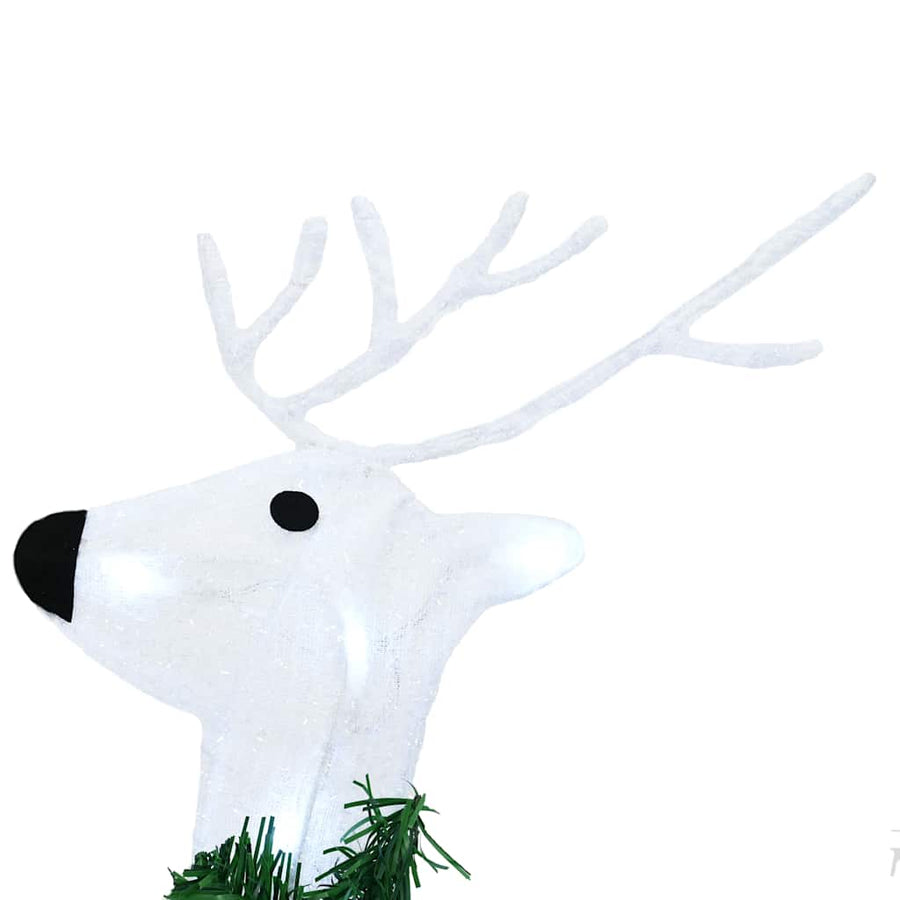 LED Rendieren 6 pcs Wit 45 x 19 x 65 cm Stof