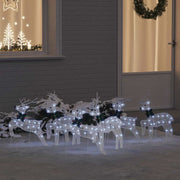 LED rendieren 6 stuks wit stof