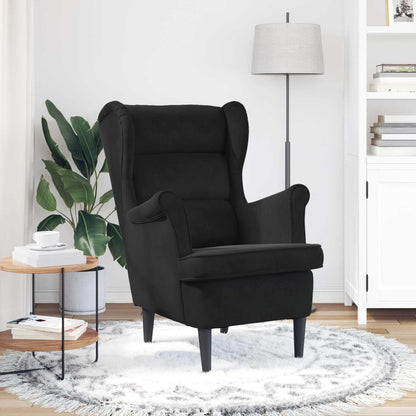 Fauteuil Zwart Fluweel