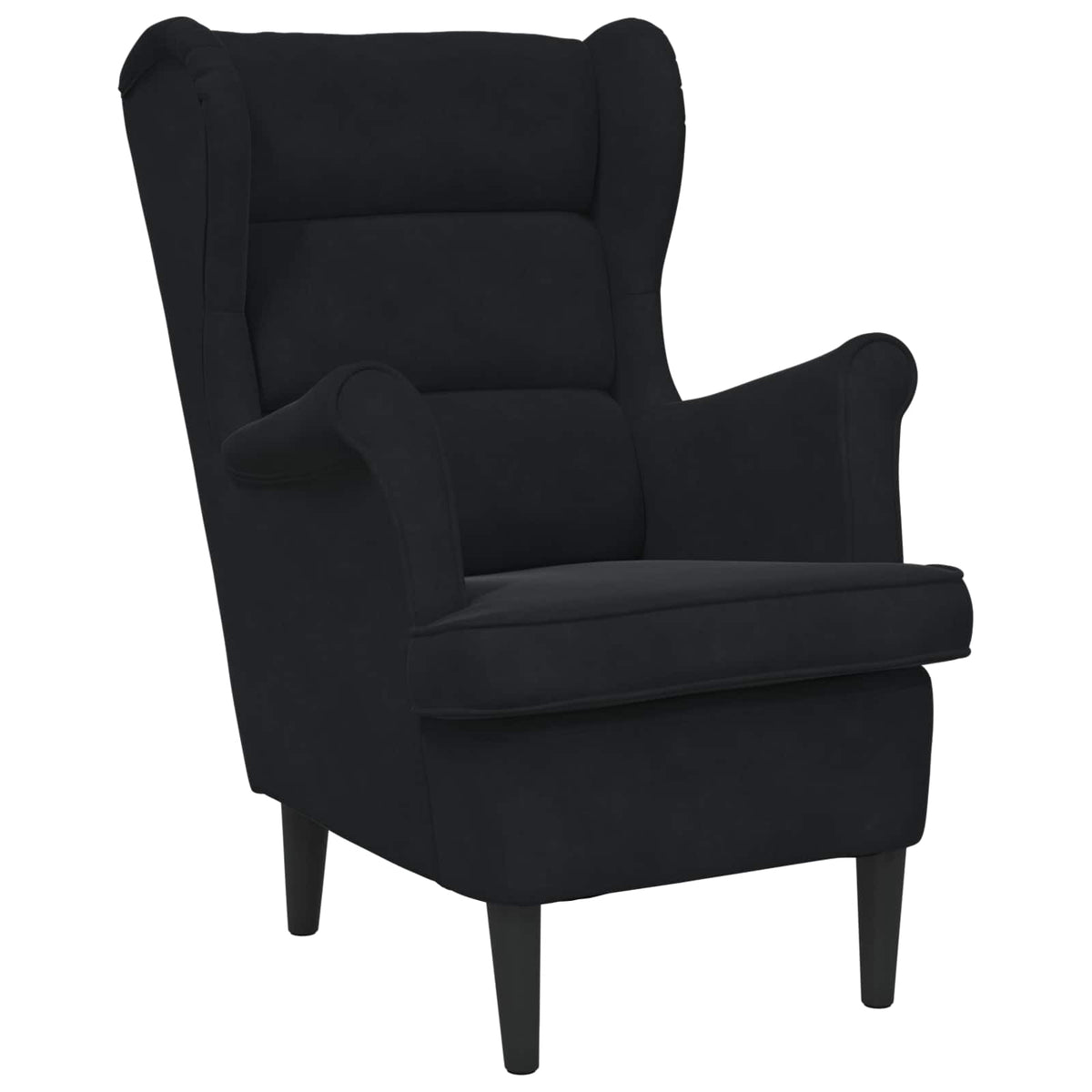 Fauteuil Zwart Fluweel