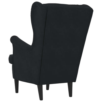 Fauteuil Zwart Fluweel