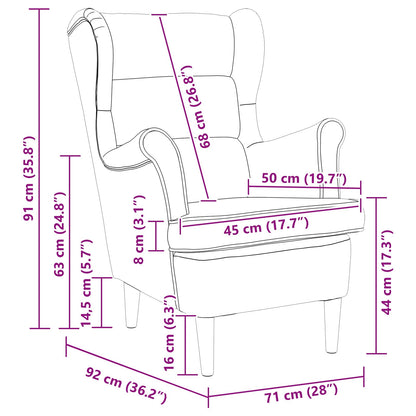 Fauteuil Zwart Fluweel