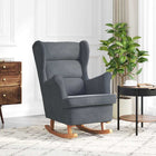 Schommelstoel donkergrijs 92x71x100 cm multiplex