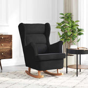 Schommelstoel 92x71x100 cm zwart multiplex