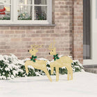 LED Reindeer 2 pcs Warm White Fabric