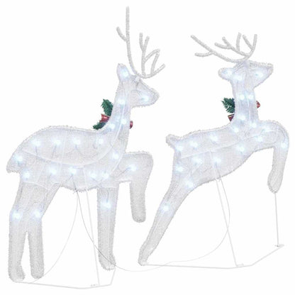 LED Rendieren 2 pcs Koud Wit 45 x 19 x 65 cm Stof