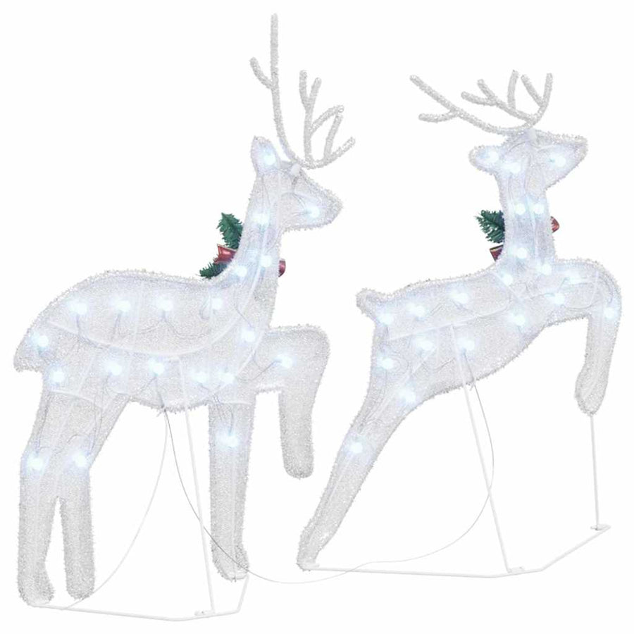 LED Rendieren 2 pcs Koud Wit 45 x 19 x 65 cm Stof