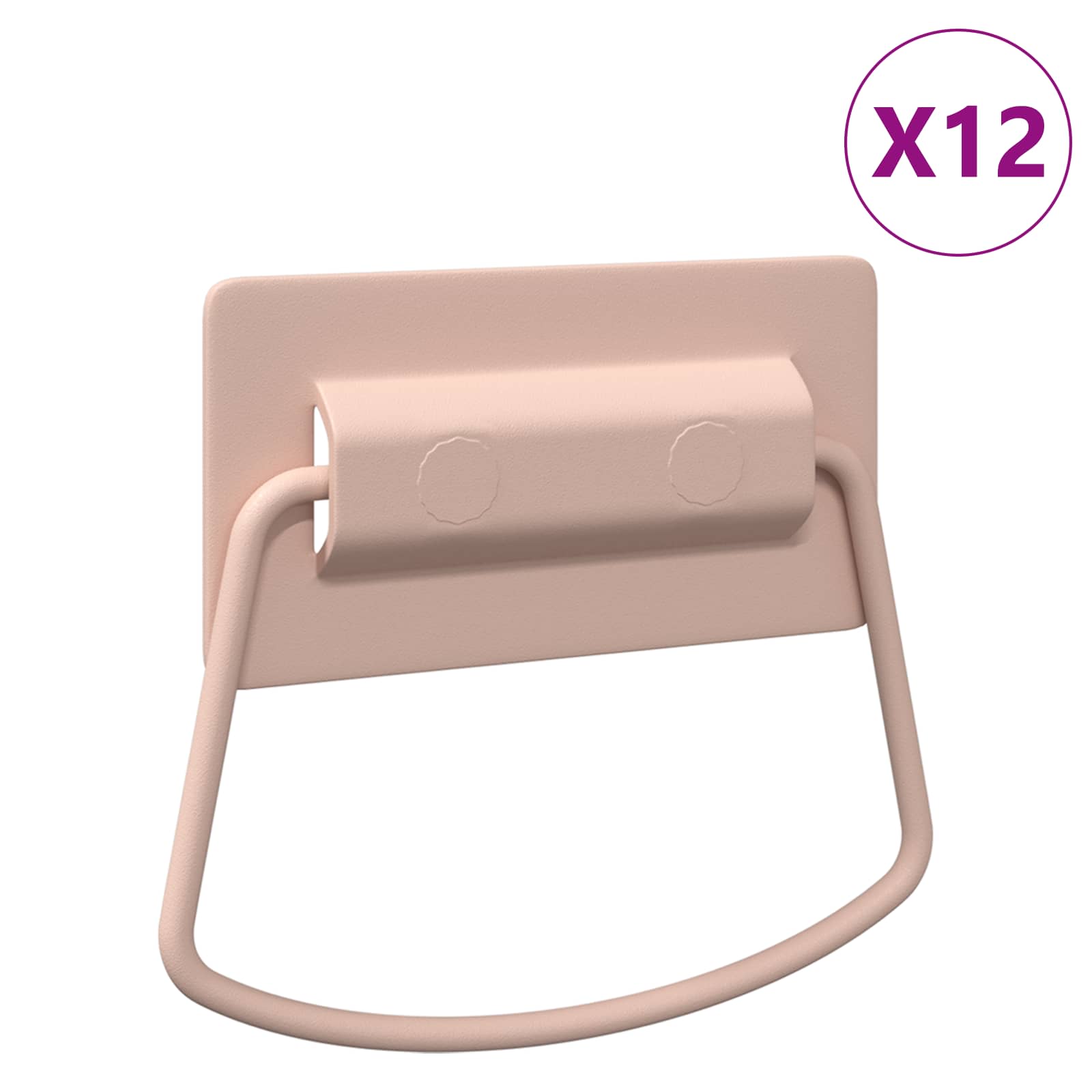 Kast Handvatten 12 Pcs 85 X 45 Mm Metaal 12 stuks Roze