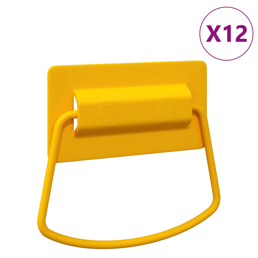 Kast Handvatten 12 Pcs 85 X 45 Mm Metaal 12 stuks Mosterdgeel