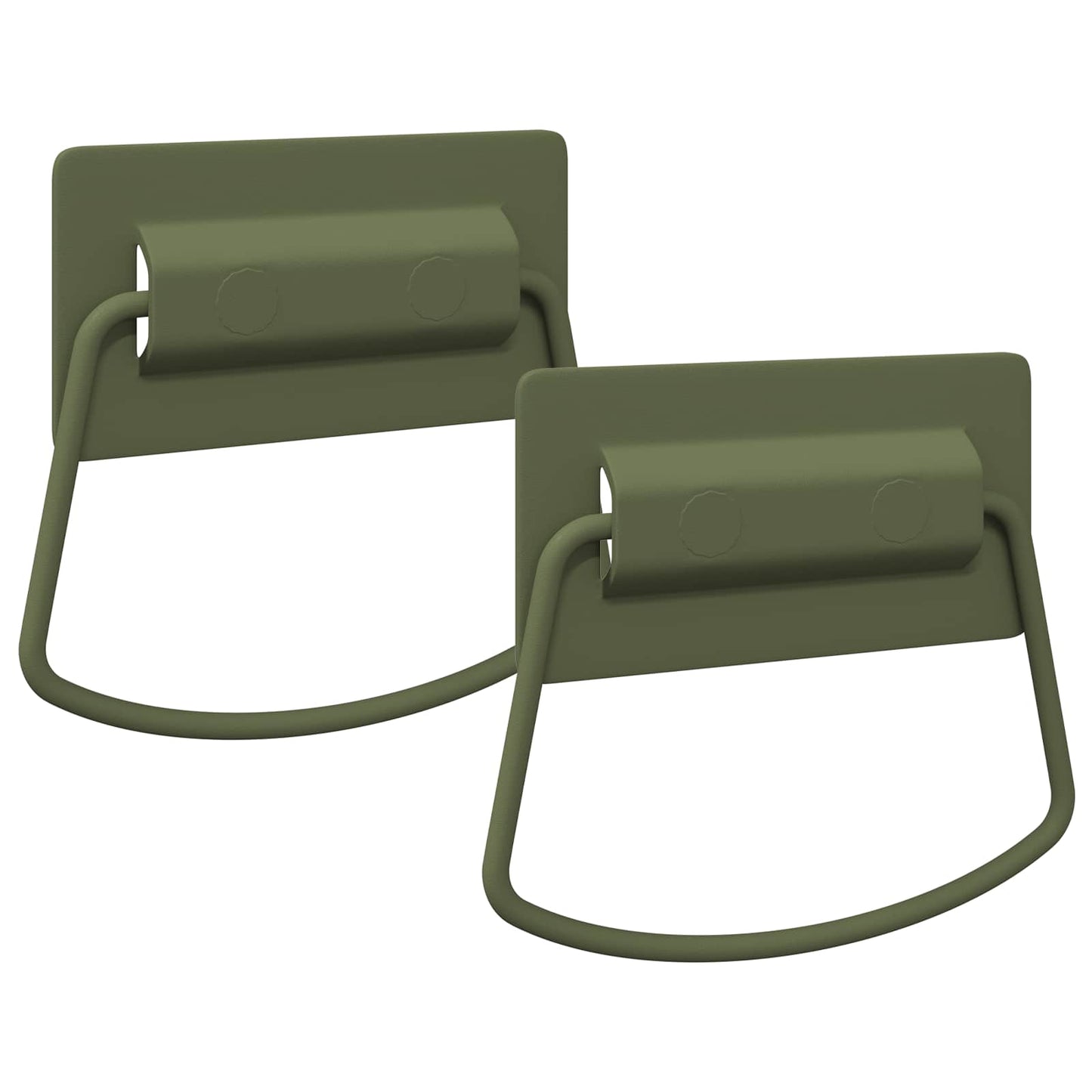 Kast Handvatten 2 Pcs Olijf Groen 85 X 45 Mm Metaal 2 stuks Olijfgroen