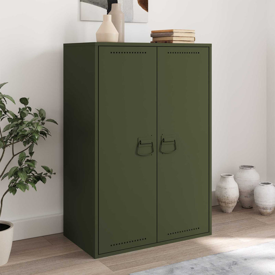 Kast Handvatten 12 Pcs Olijf Groen 85 X 45 Mm Metaal 12 stuks Olijfgroen