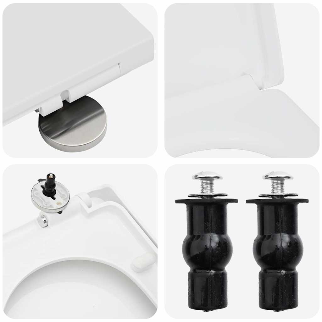 Toiletzitting Wit 48 x 36.5 x 4.5 cm Polypropyleen