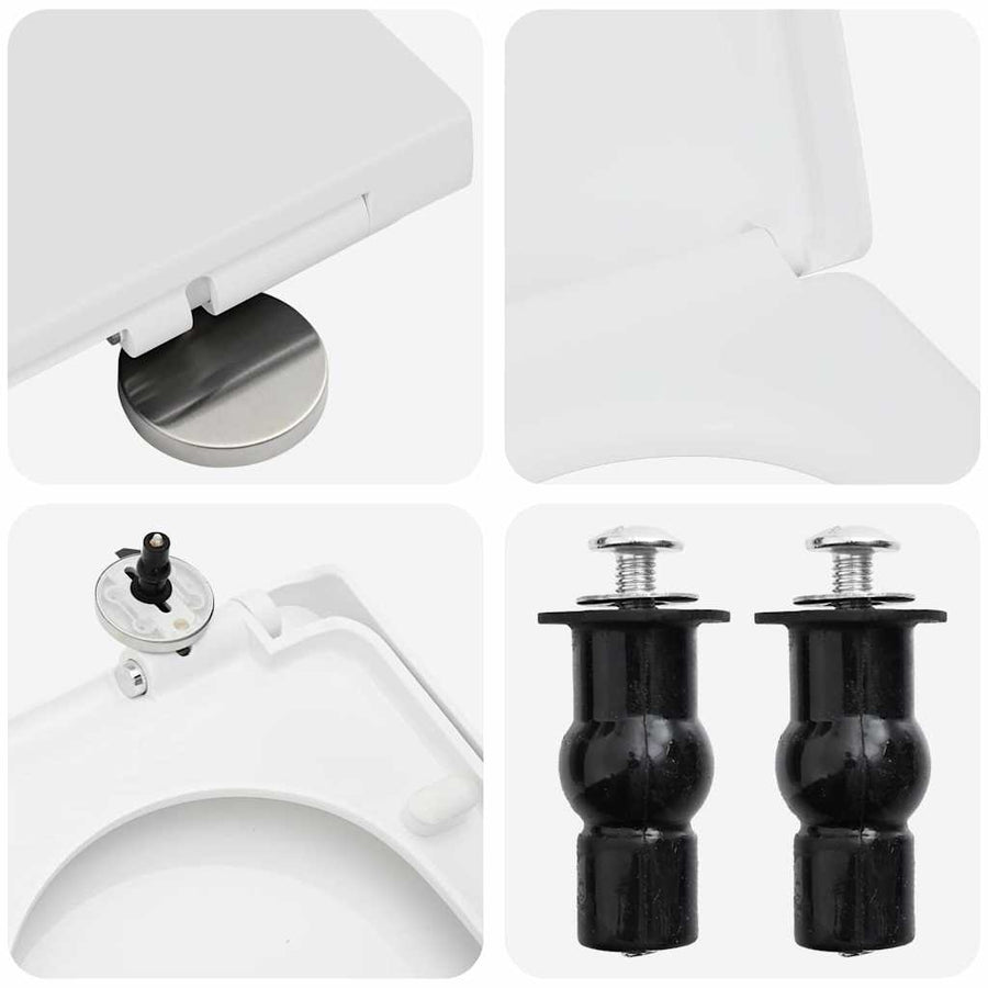 Toiletzitting Wit 48 x 36.5 x 4.5 cm Polypropyleen