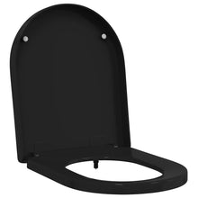 Toiletzitting Zwart 48 x 36.5 x 4.5 cm Polypropyleen