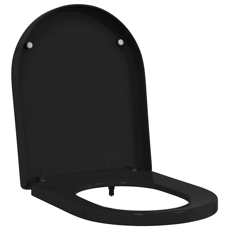 Toiletzitting Zwart 48 x 36.5 x 4.5 cm Polypropyleen
