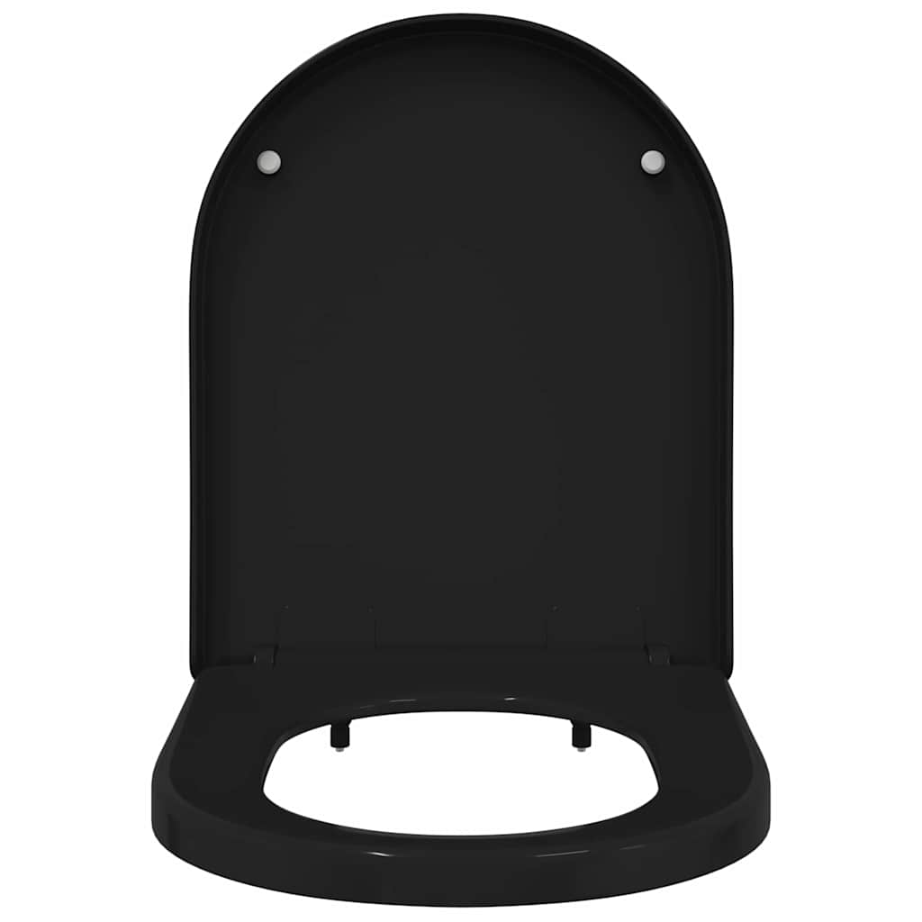 Toiletzitting Zwart 48 x 36.5 x 4.5 cm Polypropyleen