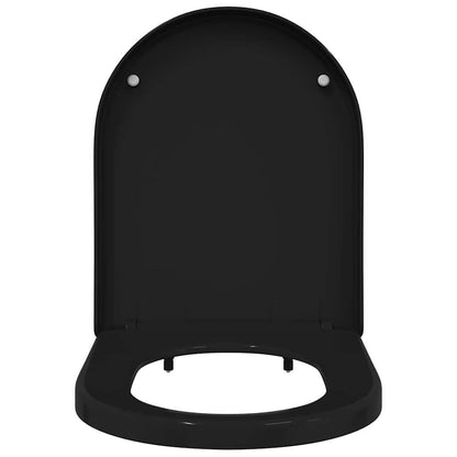 Toiletzitting Zwart 48 x 36.5 x 4.5 cm Polypropyleen