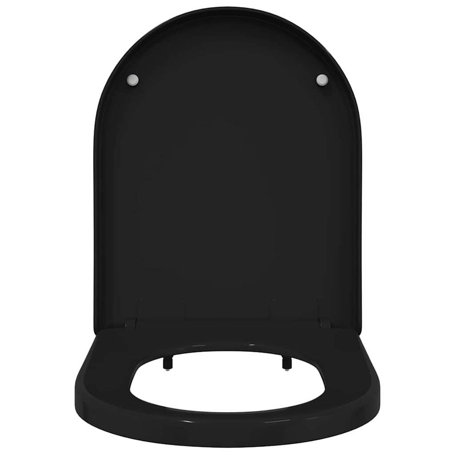 Toiletzitting Zwart 48 x 36.5 x 4.5 cm Polypropyleen