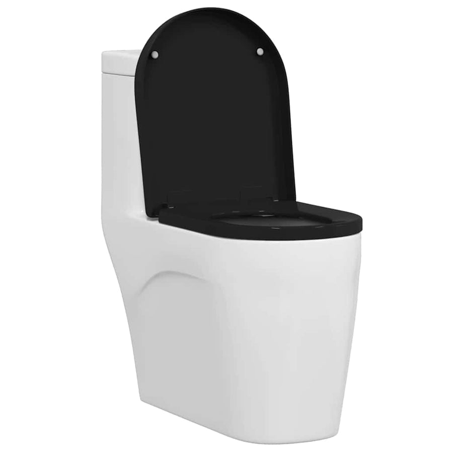 Toiletzitting Zwart 48 x 36.5 x 4.5 cm Polypropyleen