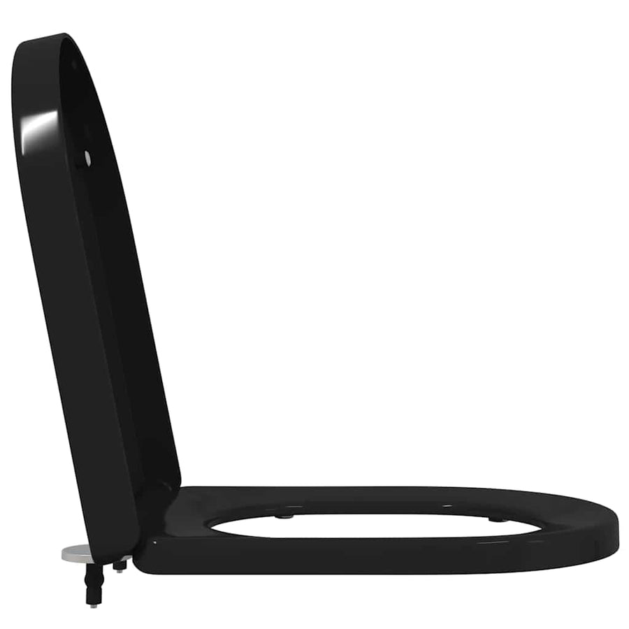 Toiletzitting Zwart 48 x 36.5 x 4.5 cm Polypropyleen